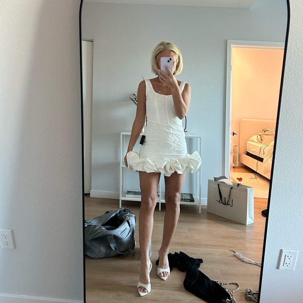 Lulu's Ivory Textured Dress